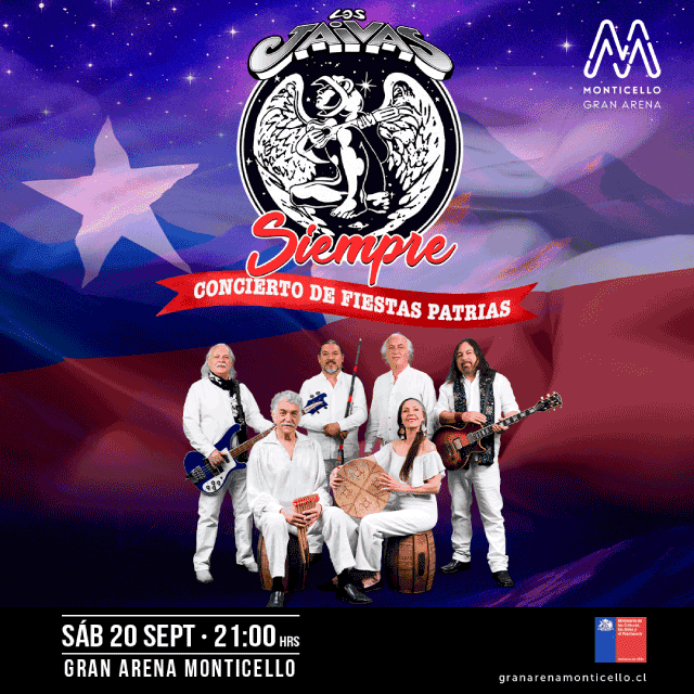Los Jaivas Concierto de Fiestas Patrias en Gran Arena Monticello