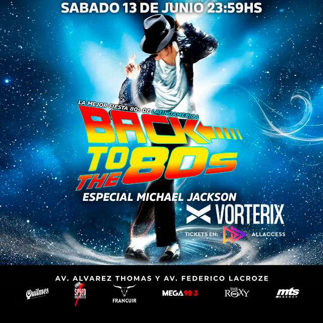FIESTA BACK TO THE 80s - Sábado 13 de Junio 2026