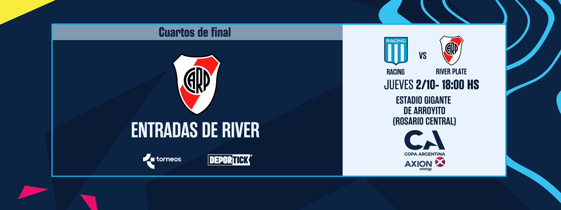 Racing Club vs. River Plate - 4tos. Copa Argentina 2025