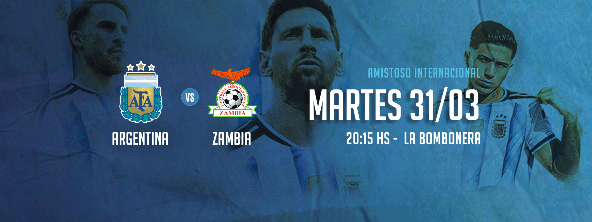 Argentina vs. Zambia - Amistoso Internacional 2026