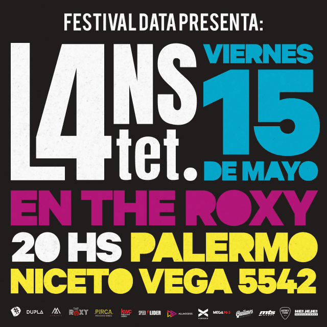 LANS 4TET en THE ROXY LIVE - Viernes 15 de Mayo 2026