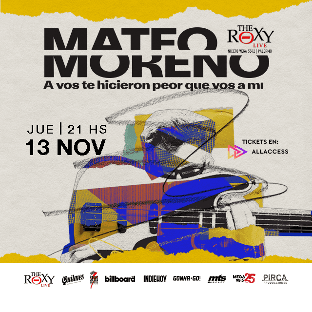 MATEO MORENO EN BUENOS AIRES en The Roxy Live
