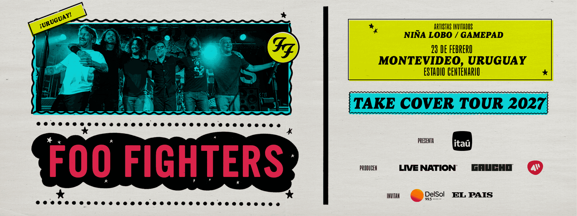 Foo Fighters - Take Cover Tour 2027