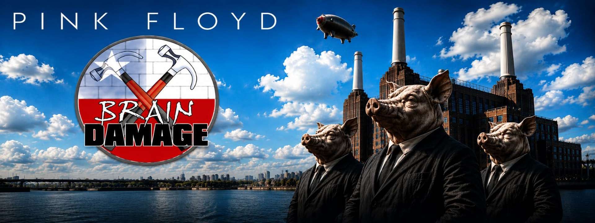 Banner Brain Damage Tributo a Pink Floyd Tour 25 Años
