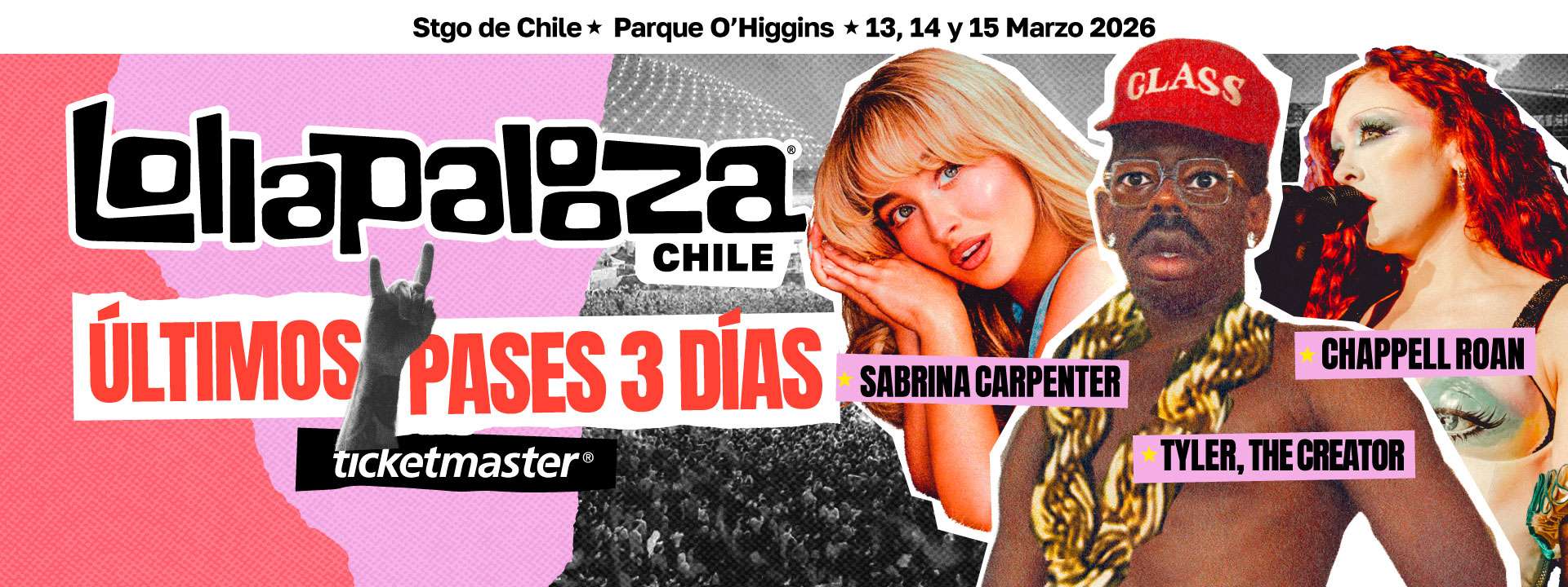 Banner Lollapalooza Chile 2026