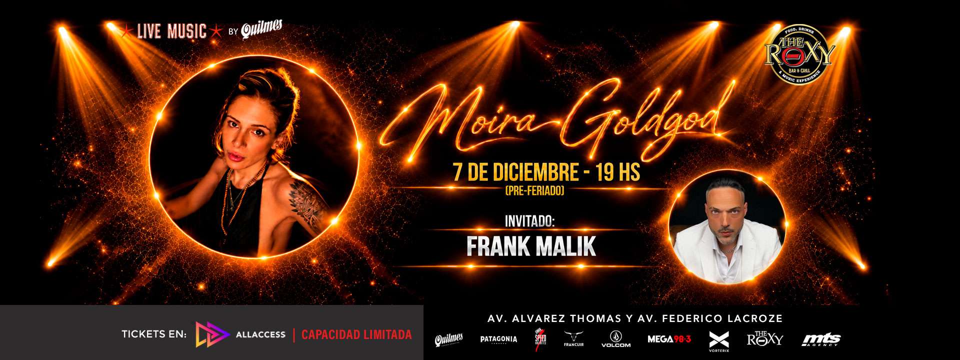 MOIRA GOLDGOD - "Despierta Tour".  Invitado: Frank Malik