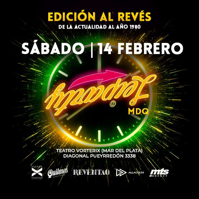 LEIPÀRTY – LA FIESTA DEL RELOJ EN MAR DEL PLATA en Teatro Vorterix Mar del Plata