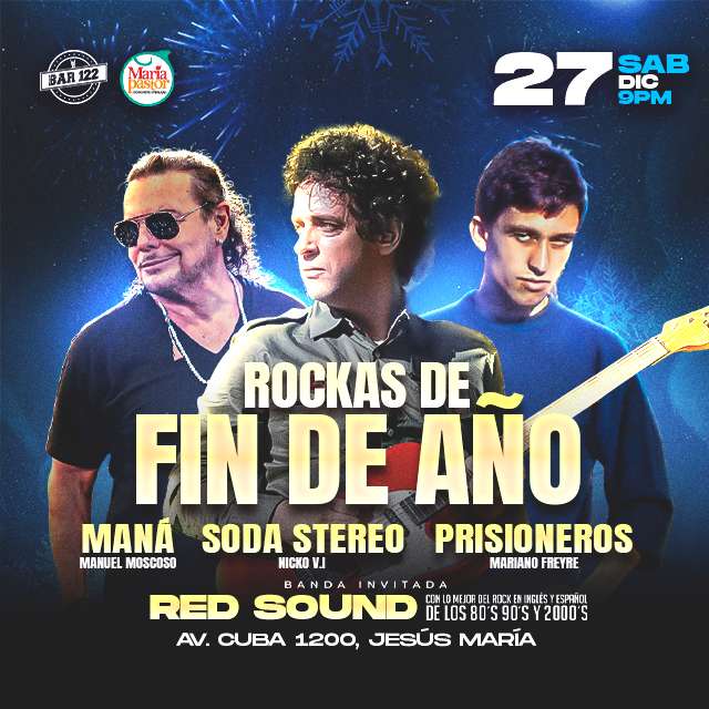 Rockas de Fin de Año en BAR 122