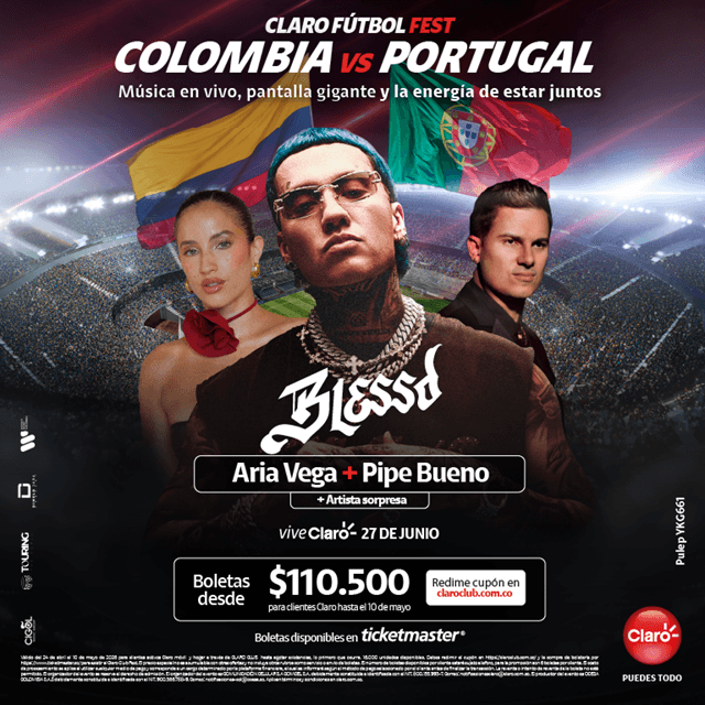 Claro Futbol Fest - La Fiesta más Grande de Colombia | 27 de Junio de 2026