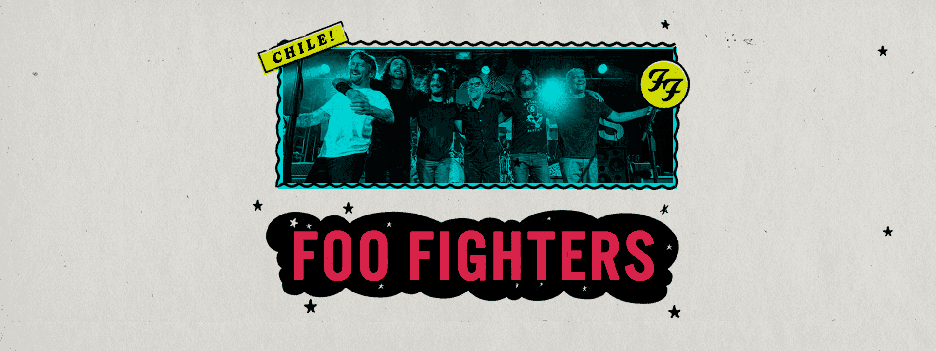 Banner Foo Fighters - Take Cover Tour 2027