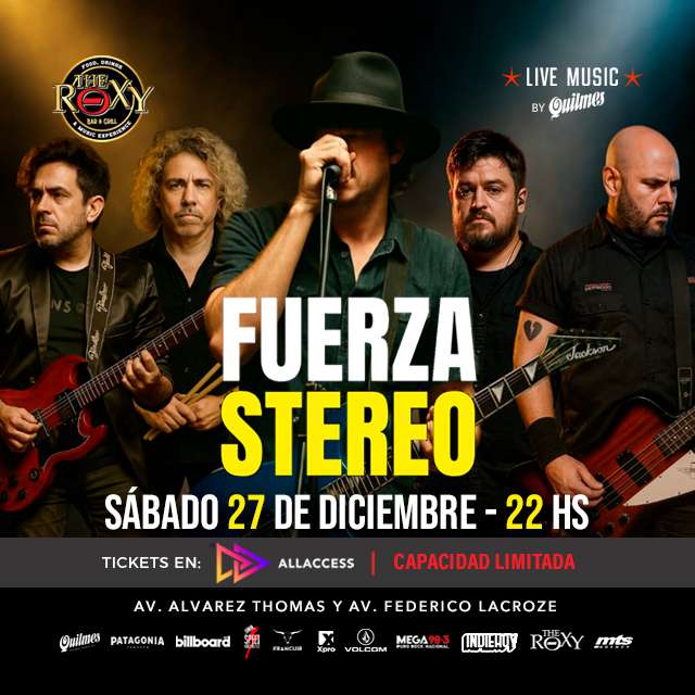 FUERZA STEREO - Homenaje a Soda Stereo y Cerati en The Roxy Bar & Grill
