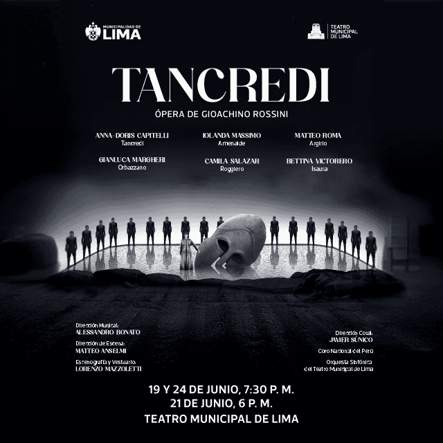 Ópera Tancredi - Miércoles 17 de Junio - 7:30 pm