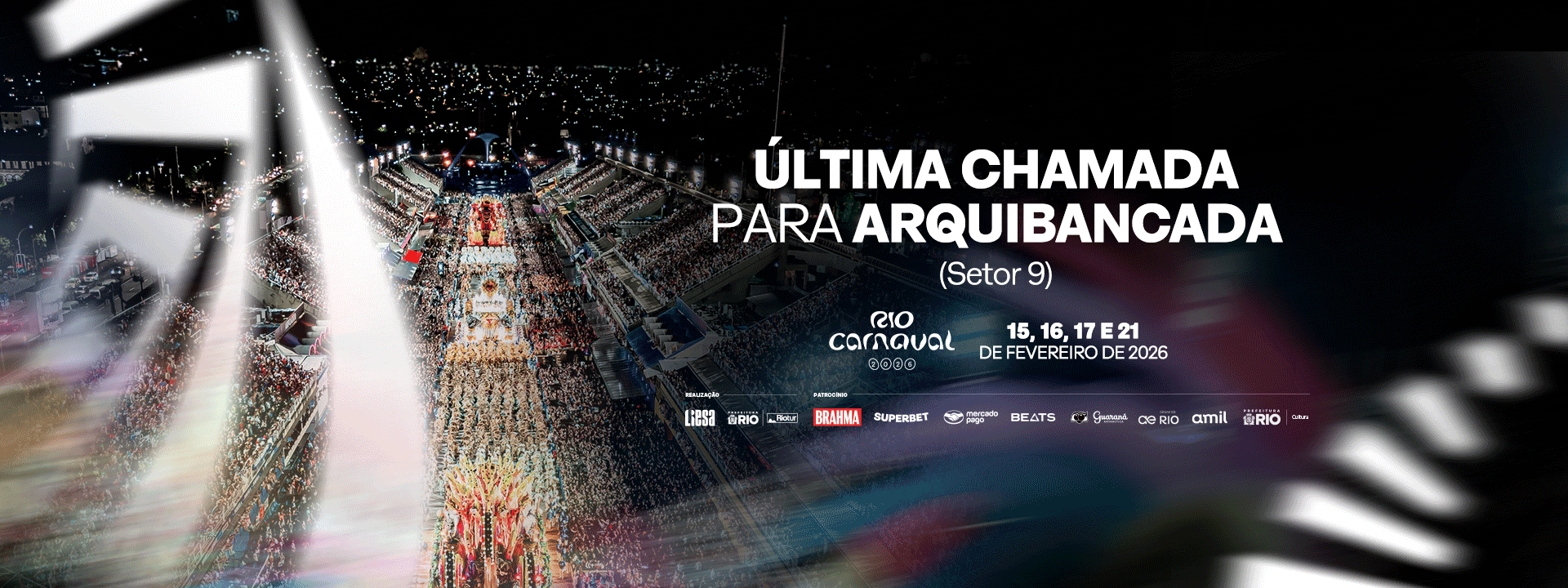 Rio Carnaval 2026 - Arquibancada 9 (Grupo Especial)