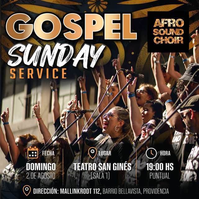 Gospel Sunday Service - Afrosound Choir en Teatro San Ginés