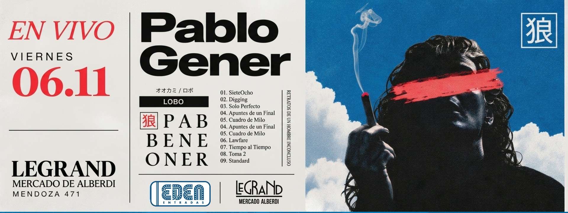 Pablo Gener Presenta su nuevo Disco en vivo