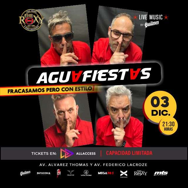 Flyer de AGUAFIESTAS “DE ESPALDAS AL ÉXITO”