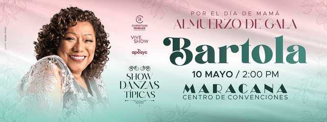 Almuerzo show por el Día de la Madre con Bartola