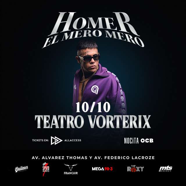 HOMER EL MERO MERO en Teatro Vorterix