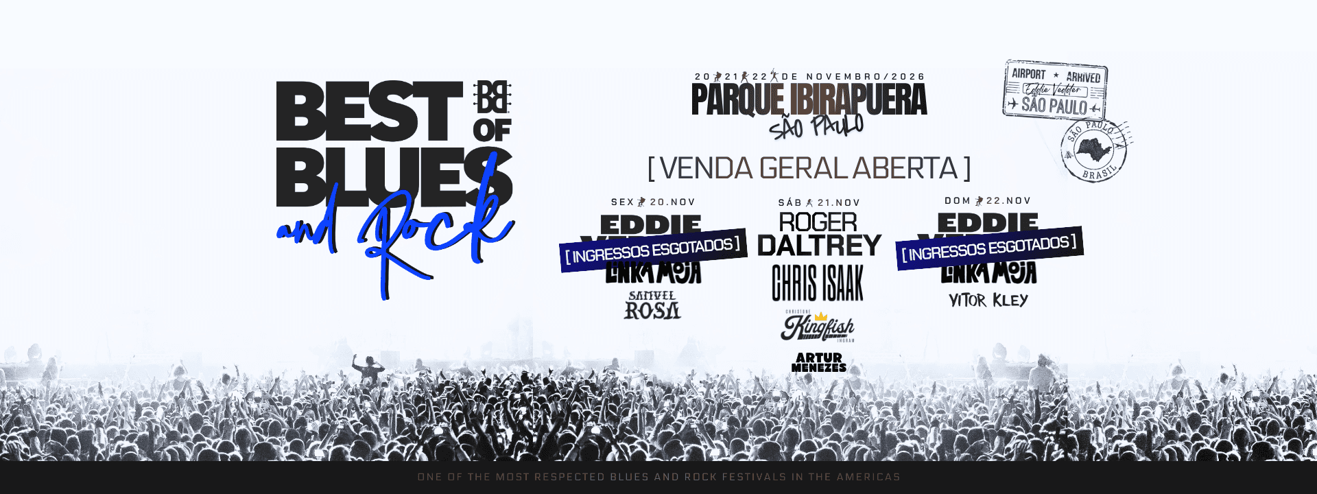Best Of Blues And Rock - São Paulo - 20 a 22/11/2026