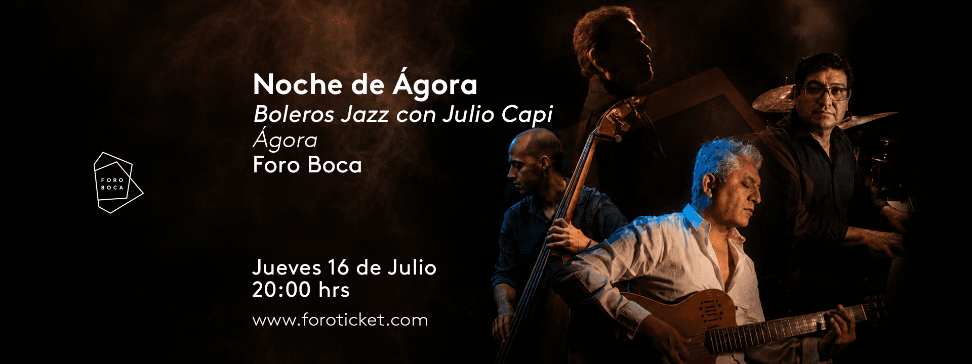 Boleros Jazz con Julio Capi | Noche de Ágora