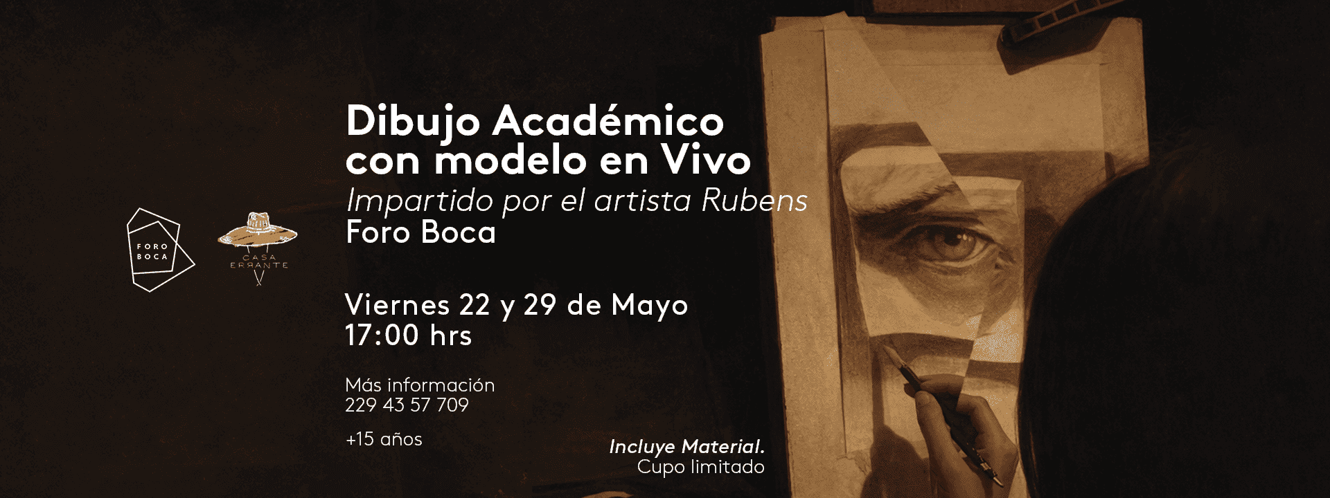 Dibujo Académico con modelo en Vivo