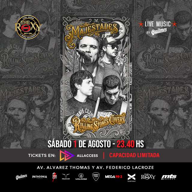 MAJESTADES - ROLLING STONES COVERS – 18 AÑOS en The Roxy Bar & Grill
