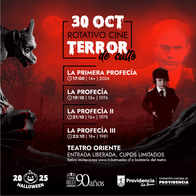 Rotativo de Cine de Terror de Culto en Teatro Oriente