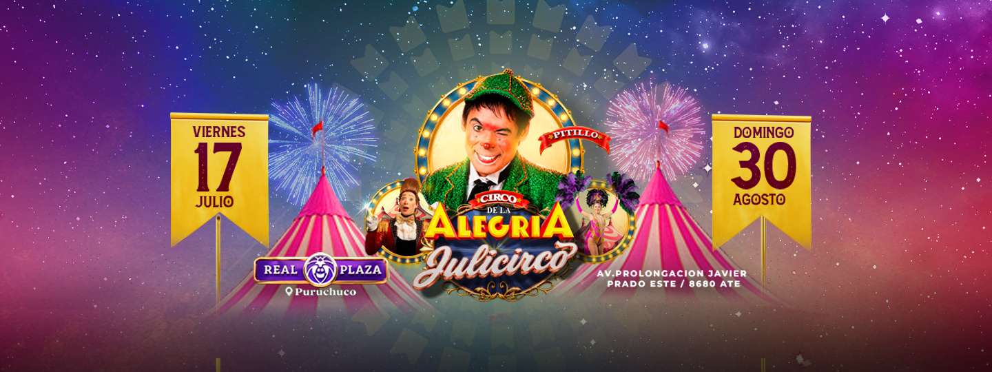 Banner Circo de la Alegría de Pitillo: Julicirco