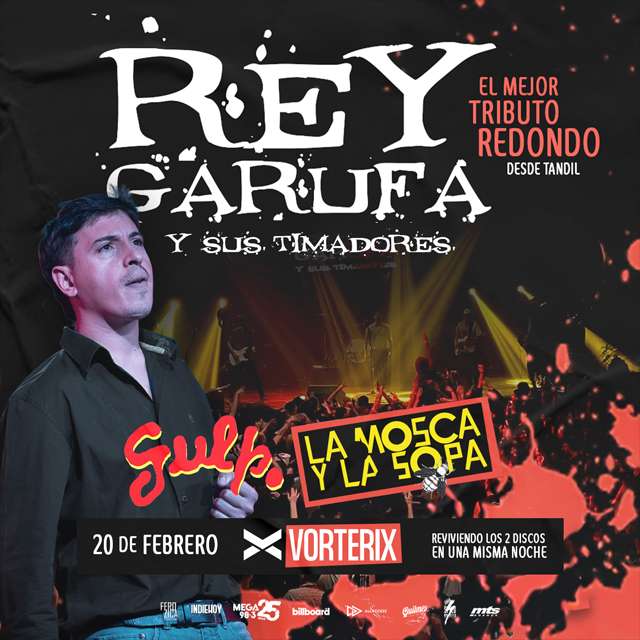 REY GARUFA POR PRIMERA VEZ EN VORTERIX   en Teatro Vorterix