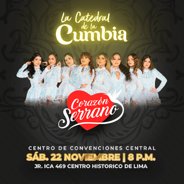 Corazón Serrano en la Catedral de la Cumbia