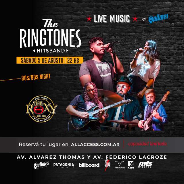 The Rigtons THE RINGTONES - 80s/90s NIGHT