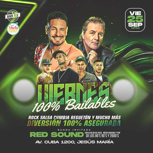Viernes Bailable - 25 de Setiembre en BAR 122