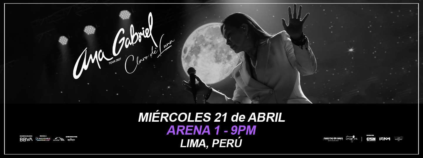 Banner Ana Gabriel Claro De Luna Tour 2027