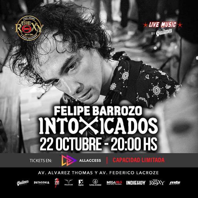 FELIPE BARROZO – UNPLUGGED EN THE ROXY BAR & GRILL en The Roxy Bar & Grill