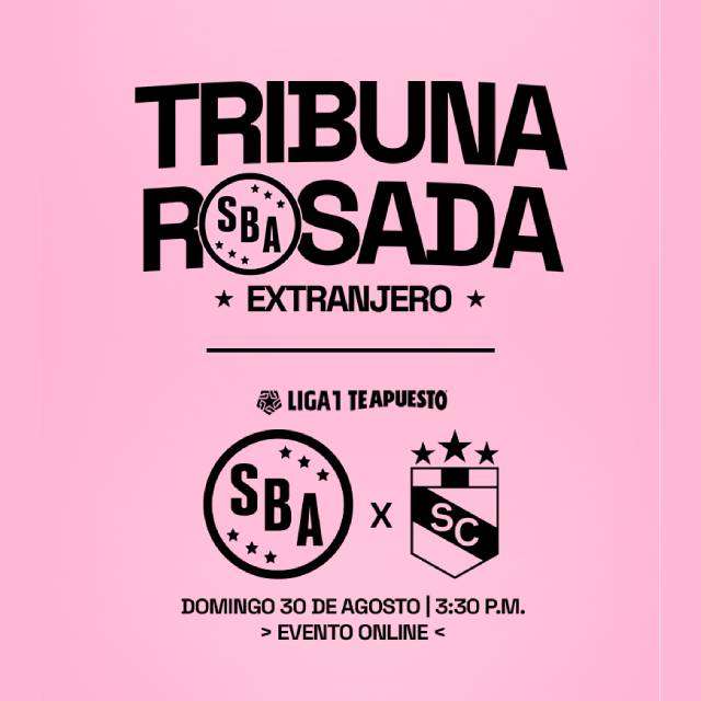 Tribuna Rosada Extranjero SBA vs SC