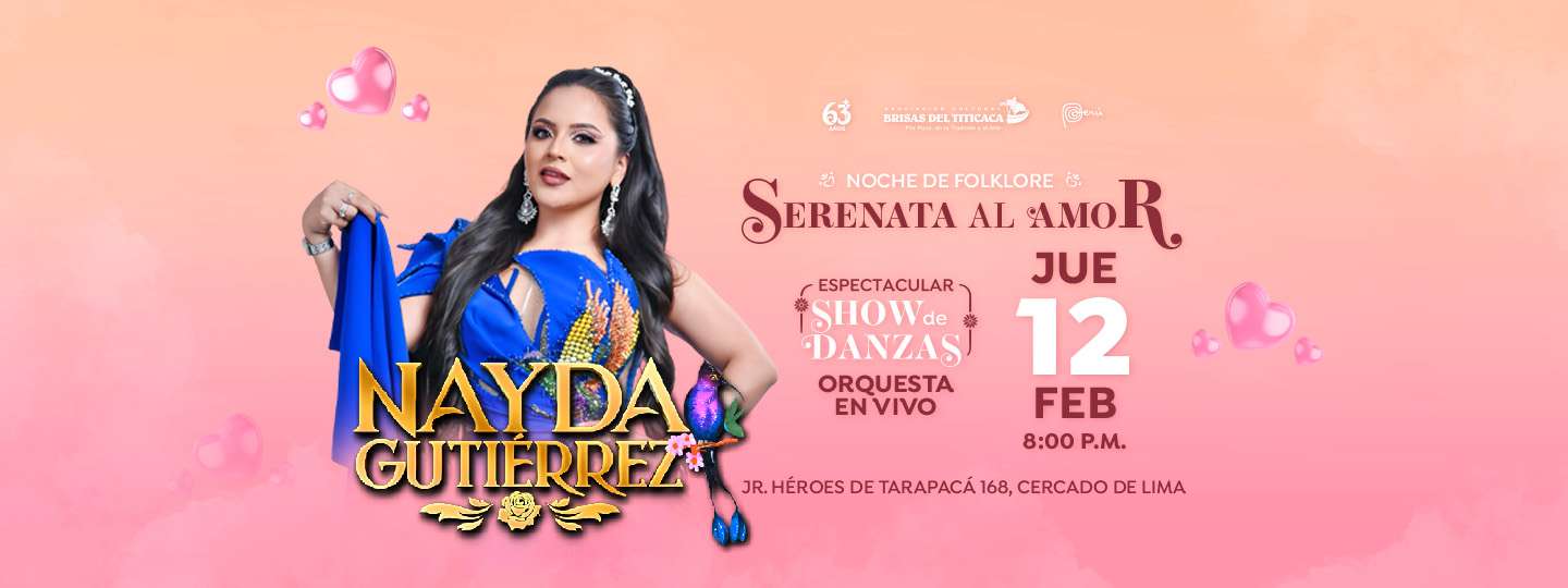 Banner Serenata al Amor con Nayda Gutierrez
