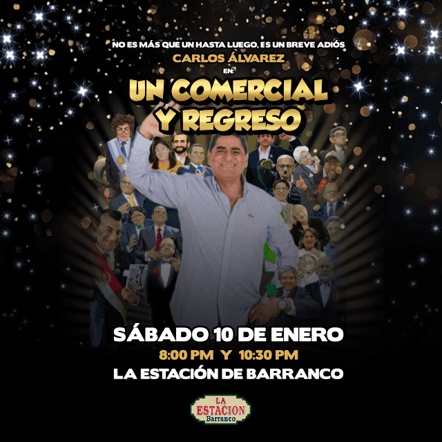 Carlos Alvarez en Un Comercial y Regreso en La Estación de Barranco