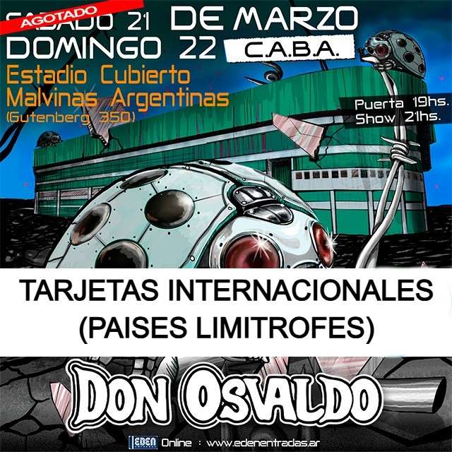 Tarjetas Internacionales ( Paises Limitrofes)