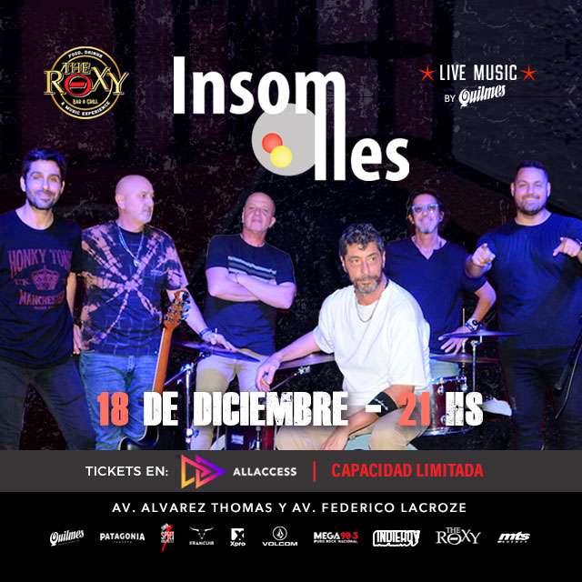 INSOMNES EN THE ROXY BAR & GRILL en The Roxy Bar & Grill