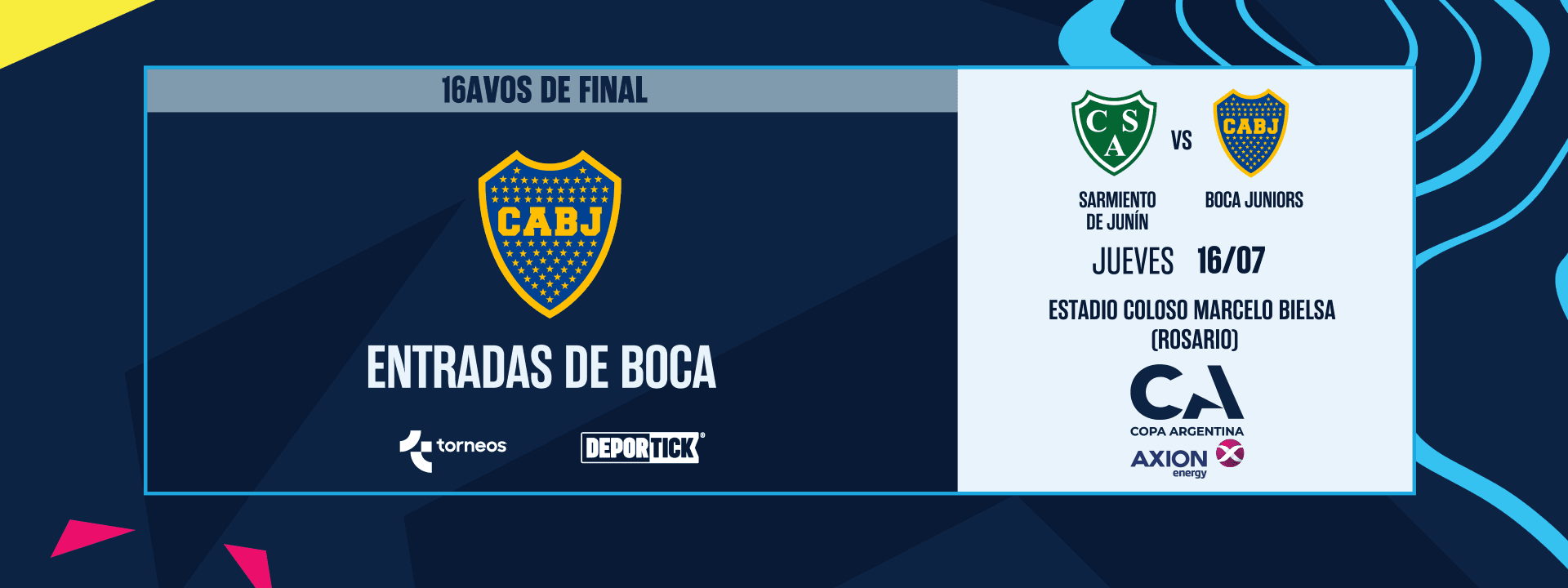 Entradas Boca - 16avos de final 