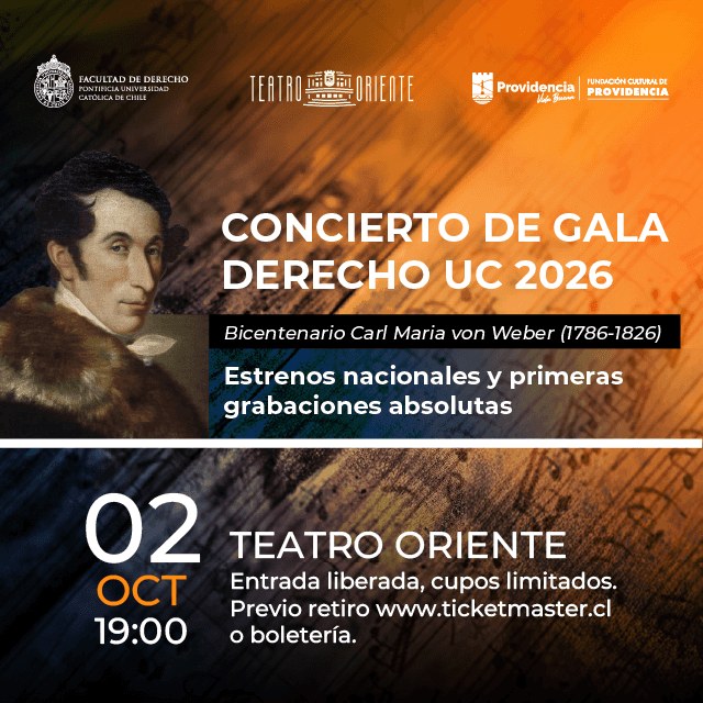Afiche de Concierto de Gala Derecho UC
