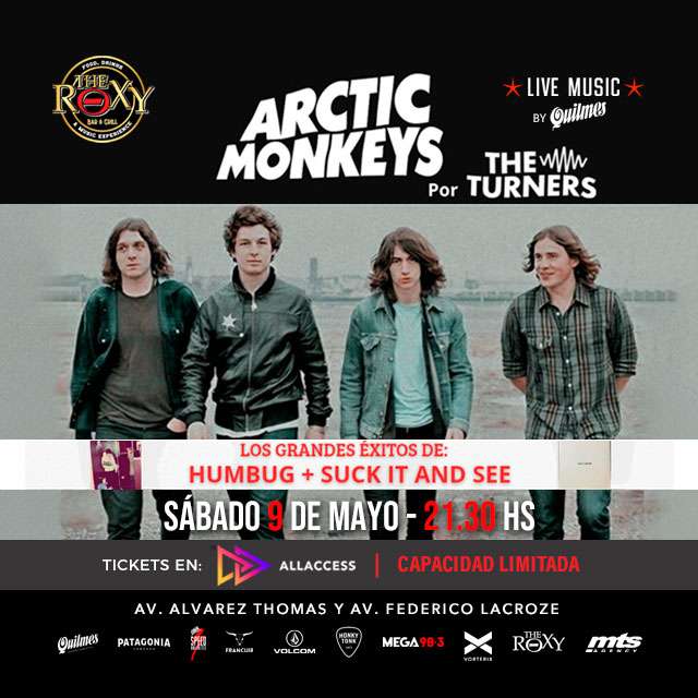 THE TURNERS - TRIBUTO ARTIC MONKEYS en The Roxy Bar & Grill