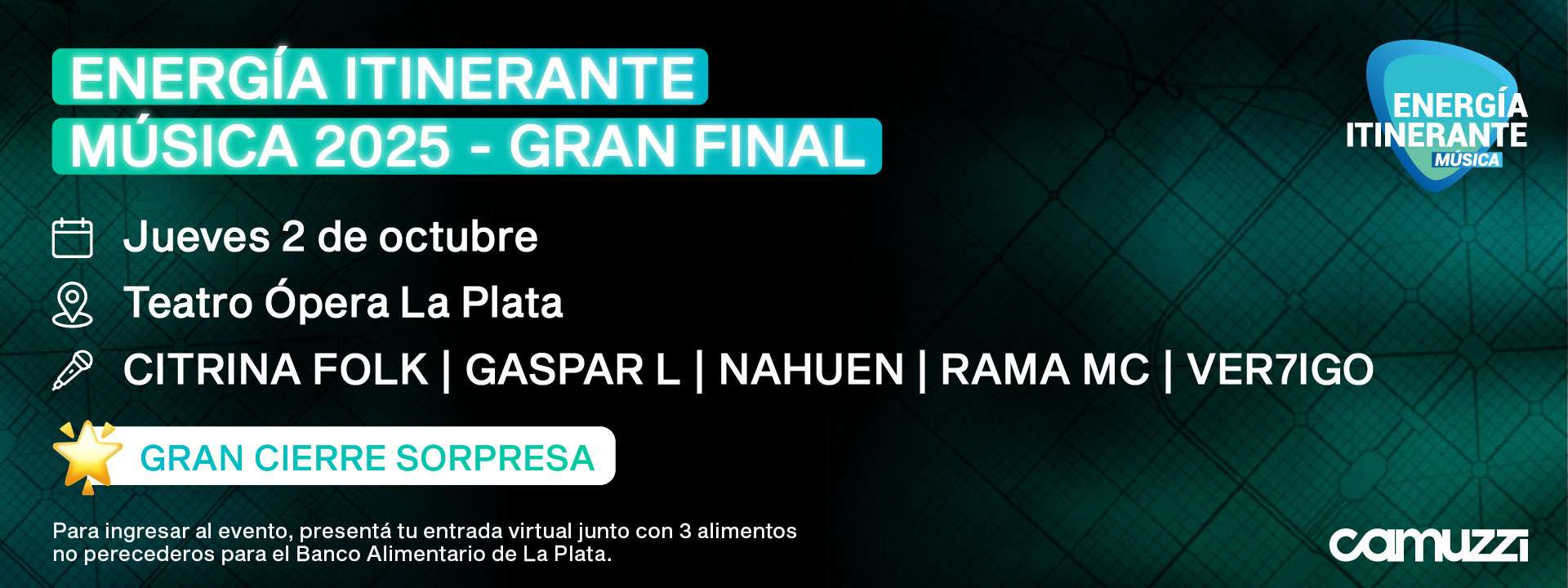 GRAN FINAL - ENERGÍA ITINERANTE MÚSICA - CAMUZZI GAS