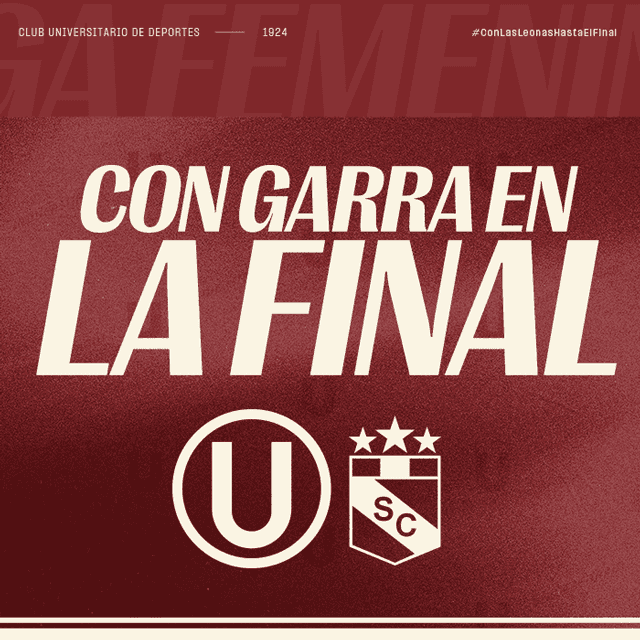 U vs Sporting Cristal - Final Femenino 2026 - Viernes 17 de Julio - 08:00pm