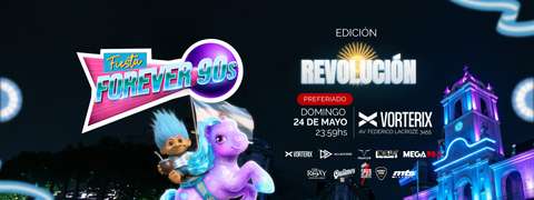 FIESTA FOREVER 90s – edición REVOLUCIÓN