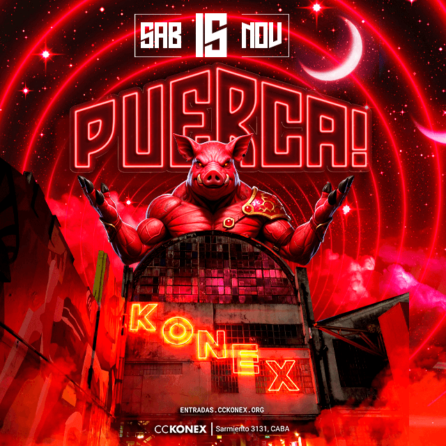 Puerca en Sala de las Columnas