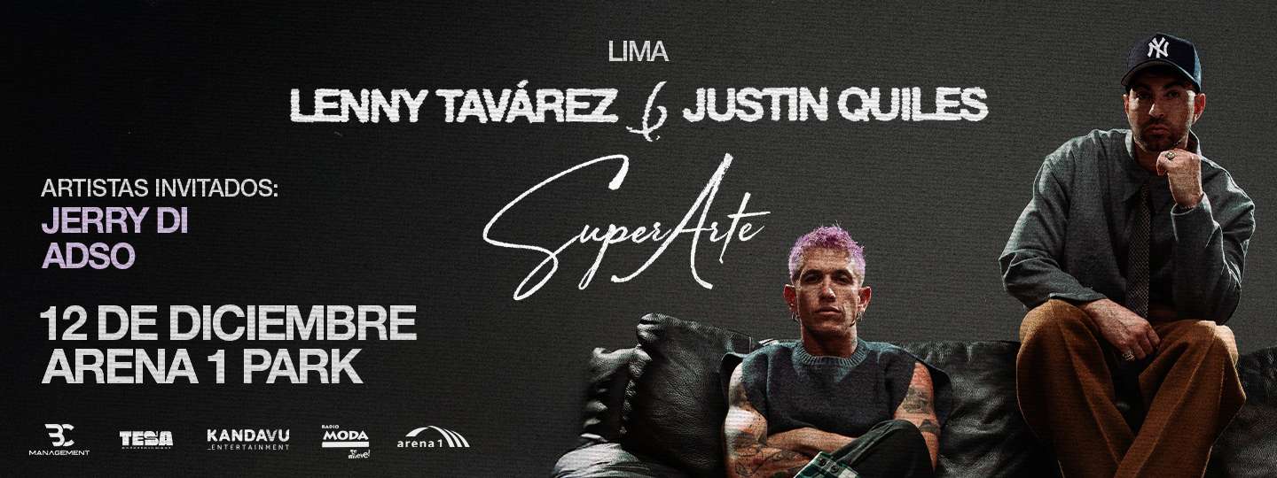 Banner Gira Super Arte - Lenny Tavárez y Justin Quiles