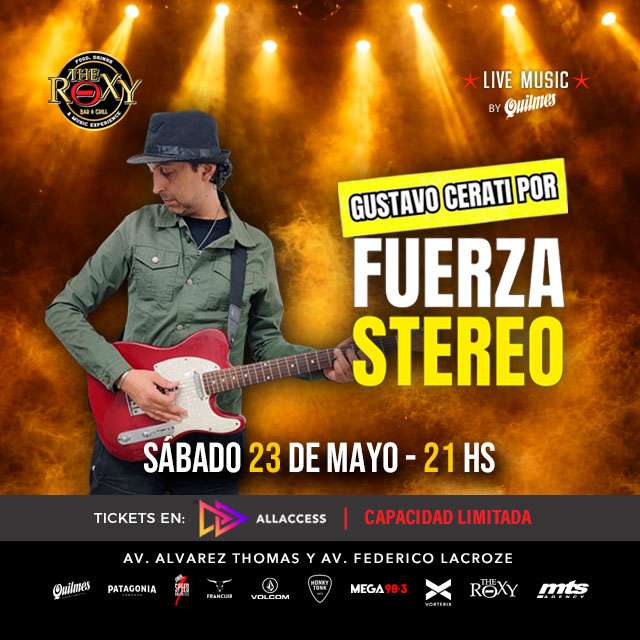GUSTAVO CERATI POR FUERZA STEREO - Sábado 23 de Mayo 2026