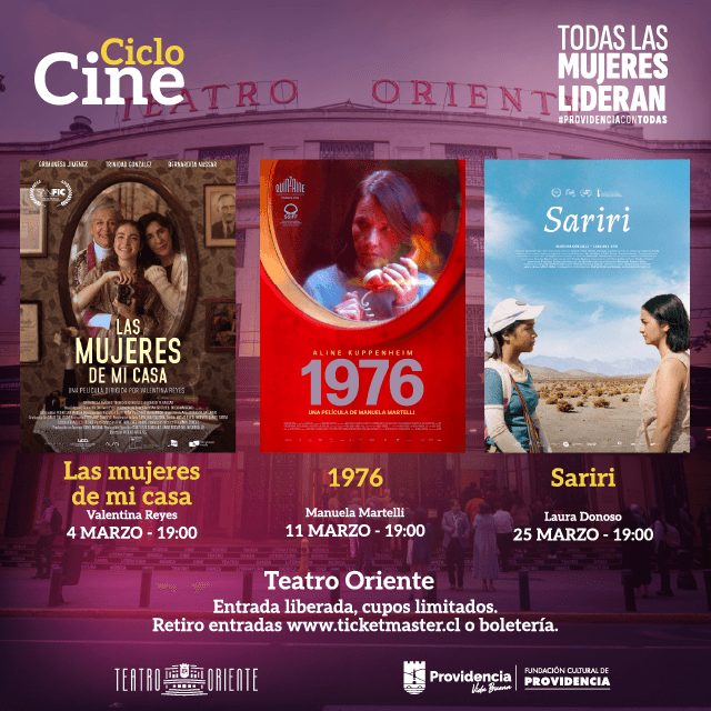 Ciclo De Cine - Todas Las Mujeres Lideran - 4, 11 y 25 de Marzo 2026