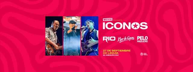 ÍCONOS: Mar de Copas, Río y Pelo Madueño en concierto